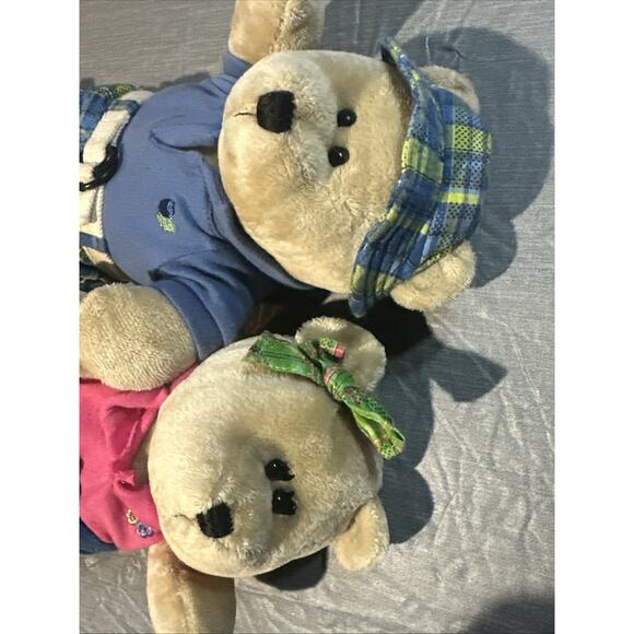 Starbucks Bearista Bear 2007 Preppy Summer Girl & Boy Plush: 62nd, 63rd Editions - Picture 4 of 12